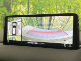 【360&deg;ビューモニター】専用のカメラにより、上から見下ろしたような視点で360度クルマの周囲を確認することができます☆死角部分も確認しやすく、狭い場所での切り返しや駐車もスムーズに行えます。