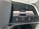 ステアリングのプロパイロットボタンで高速道路で運転のアシストをしてくれます。