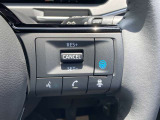 ステアリングのプロパイロットボタンで高速道路で運転のアシストをしてくれます。
