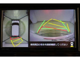 ハンドル操作にあわせてガイドラインが変化するバックガイドモニター搭載。全方位、フロント、左右側面モニターも搭載しているので、周囲の状況を確認しながら駐車出来ます。慣れない場所でも心強いですよ。