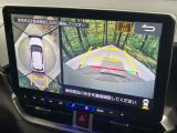 【パノラマモニター】専用のカメラにより、上から見下ろしたような視点で360度クルマの周囲を確認することができます☆死角部分も確認しやすく、狭い場所での切り返しや駐車もスムーズに行えます。