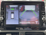 上から見たような画像で車庫入れなどに便利なアラウンドビューモニター