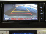 バックモニター付きです。モニターにはガイド線も表示されます。