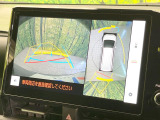 【パノラミックビューモニター】専用のカメラにより、上から見下ろしたような視点で360度クルマの周囲を確認することができます☆死角部分も確認しやすく、狭い場所での切り返しや駐車もスムーズに行えます。