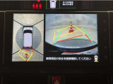真上から見下ろしたような視点で車とその周囲を確認出来る画面と、車両後方を映し出すバックモニター画面の2つを表示してくれます。