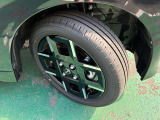 タイヤサイズは165/55R15です。日産純正アルミ装着です☆