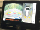 【パノラミックビューモニター】専用のカメラにより、上から見下ろしたような視点で360度クルマの周囲を確認することができます☆死角部分も確認しやすく、狭い場所での切り返しや駐車もスムーズに行えます。