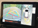【パノラミックビューモニター】専用のカメラにより、上から見下ろしたような視点で360度クルマの周囲を確認することができます☆縦列駐車や幅寄せ時に活躍してくれます♪