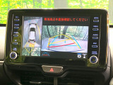 【パノラミックビューモニター】専用のカメラにより、上から見下ろしたような視点で360度クルマの周囲を確認することができます☆死角部分も確認しやすく、狭い場所での切り返しや駐車もスムーズに行えます。