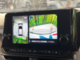 【アラウンドビューモニター】専用のカメラにより、上から見下ろしたような視点で360度クルマの周囲を確認することができます☆死角部分も確認しやすく、狭い場所での切り返しや駐車もスムーズに行えます。