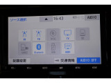 CD・DVD・SDオーディオ・Bluetoothオーディオ再生可能。SDカードへの音楽録音も可能。フルセグTV視聴可能。