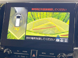 【パノラミックビューモニター】専用のカメラにより、上から見下ろしたような視点で360度クルマの周囲を確認することができます☆縦列駐車や幅寄せ時に活躍してくれます♪
