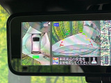 【アラウンドビューモニター】専用のカメラにより、上から見下ろしたような視点で360度クルマの周囲を確認することができます☆死角部分も確認しやすく、狭い場所での切り返しや駐車もスムーズに行えます。