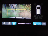 バックカメラの画像です。ガイドラインがスムースな車庫入れをサポートいたします。車庫入れの安心感がアップしますね。