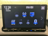 オーディオメニューです。スマートフォンとの連携が可能です♪視認性に優れており、使い勝手も良好です。