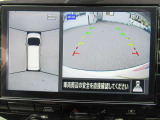 車の真上から見下ろしたような360度視界の良い『アラウンドビューモニター』です♪♪ 苦手な狭い駐車場、暗い所でも確認ができてとっても安心です♪♪