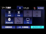 ラジオ、ワンセグテレビ、CD再生、SD再生(音楽)、Bluetoothオーディオが使用可能です。詳しい仕様については、展示店舗までお尋ねください。