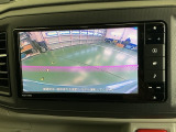 ガイドライン付きバックモニターで車庫入れも安心。知らない道でも安心して楽しくお出かけができます