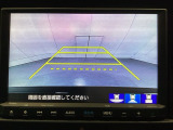 バックでの車庫入れも安心です! リアカメラが付いているバックモニター付のナビを装備しております。操作線もついており距離感も画面から確認できます。
