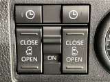 両側パワースライドドアを採用しており、運転席から簡単に開閉操作が可能です。駐車場や狭い場所でも扱いやすく、乗車時・降車時の負担を軽減します。