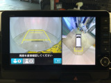 リアカメラ付で、後方をナビ画面で確認。車庫入れも安心です。もちろん、バックギアと連動しています。