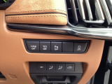 安全装置のスイッチは運転席パネル右下に集約されています。任意で切り替え可能なため状況に合わせてお使いください。