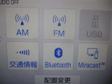 AM、FMラジオ、交通情報、USB、Bluetooth装備しています♪