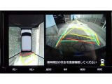 パノラミックビューモニター付きです。車両を上から見たような映像をディスプレイオーディオ画面に表示。運転席からの目視だけでは見にくい、車両周辺の状況をリアルタイムでしっかり確認できます。