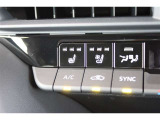 助手席シートヒーター、シートクーラー設定スイッチ