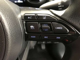 ステアリングスイッチ付き。前方から目を離すことなく操作することが可能です。