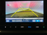 リアカメラ付で、後方をナビ画面で確認。車庫入れも安心です。もちろん、バックギアと連動しています。