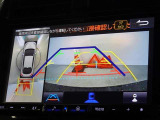 バックガイドモニターを装備しています、車庫入れもラクラクです。パノラミックビューモニターを搭載しています、上からの画像も表示されます。