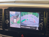 【アラウンドビューモニター】専用のカメラにより、上から見下ろしたような視点で360度クルマの周囲を確認することができます☆死角部分も確認しやすく、狭い場所での切り返しや駐車もスムーズに行えます。