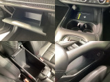 収納スペースや、ドリンクホルダーもついています。長距離ドライブで活躍する必需品ですね♪