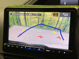 【バックカメラ】駐車時に後方がリアルタイム映像で確認できます。大型商業施設や立体駐車場での駐車時や、夜間のバック時に大活躍!運転スキルに関わらず、今や必須となった装備のひとつです!