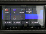 オーディオ機能は、CD、DVD、TV、SD音楽、Bluetooth Audioなど多彩なメディアに対応しています。車内向けインターネット接続サービス「docomo in Car Connect」に対応。