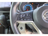オーディオなどの音量調整スイッチ付です。車輛の設定もこちらからできます。