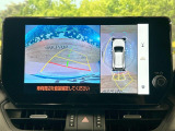 【パノラミックビューモニター】専用のカメラにより、上から見下ろしたような視点で360度クルマの周囲を確認することができます☆死角部分も確認しやすく、狭い場所での切り返しや駐車もスムーズに行えます。