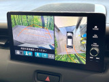 【マルチビューカメラシステム】専用のカメラにより、上から見下ろしたような視点で360度クルマの周囲を確認することができます☆死角部分も確認しやすく、狭い場所での切り返しや駐車もスムーズに行えます。
