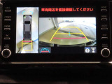 車両を上から見たような映像を映し出すパノラミックビューモニター付きです。