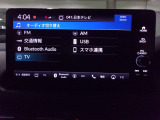 フルセグテレビ搭載。USB入力、Bluetoothオーディオに対応しています。