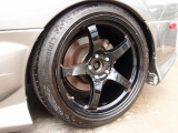 新品RG車高調(フルタップ、減衰力)/RAYSボルクレーシング57CR18AW/フロント マジックドリフトエアロ/サイド、リア ヴェイルサイドエアロ/リアウイング/カロッツエリアオーディオ
