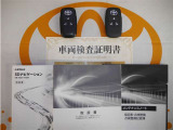 スマートキー付。取扱説明書とメンテナンスノートもあります☆品質評価シート付いてます!トヨタ認定中古車ライト!!