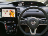 ステアリングスイッチ操作部。