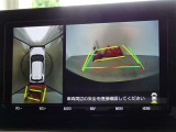 バックガイドモニターを装備しています、車庫入れもラクラクです。パノラミックビューモニターを搭載しています、上からの画像も表示されます。