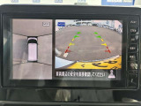 上空から見下ろしているかのような映像をナビゲーション画面に表示します。一目で周囲の状況がわかるため、スムーズに駐車出来ます。