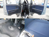 内装カラーはブルー&グレー!!ご納車後に無いと困る『フロアマット』もしっかり装備!!内装で気になる箇所は運転席座面の軽微なタルミとホツレです!!ご遠方にお住まい等で現車確認出来ない方は要チェックです!