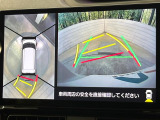 【パノラマモニター】専用のカメラにより、上から見下ろしたような視点で360度クルマの周囲を確認することができます☆死角部分も確認しやすく、狭い場所での切り返しや駐車もスムーズに行えます。