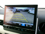 バックカメラの画像です。ガイドラインがスムースな車庫入れをサポートいたします!車庫入れの安心感がアップしますね☆