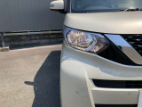ヘッドライトは従来からのハロゲンライトになります。別途費用がかかりますが明るく白い光のディスチャージライトやLEDヘッドライトに交換も可能です☆